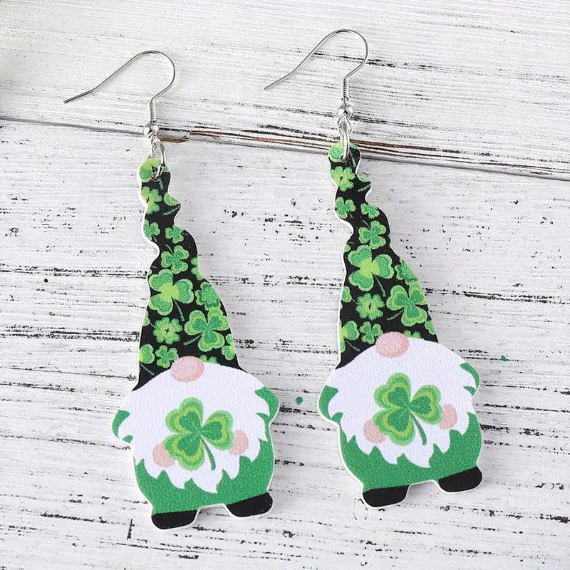 Clover Gnome Earrings