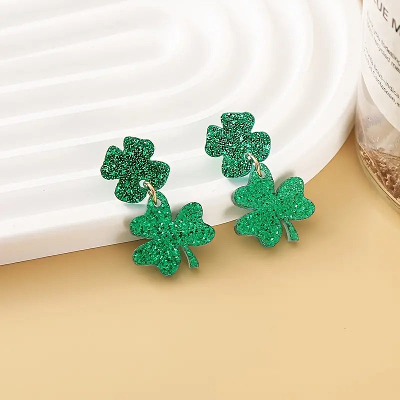 Double Clover Earrings