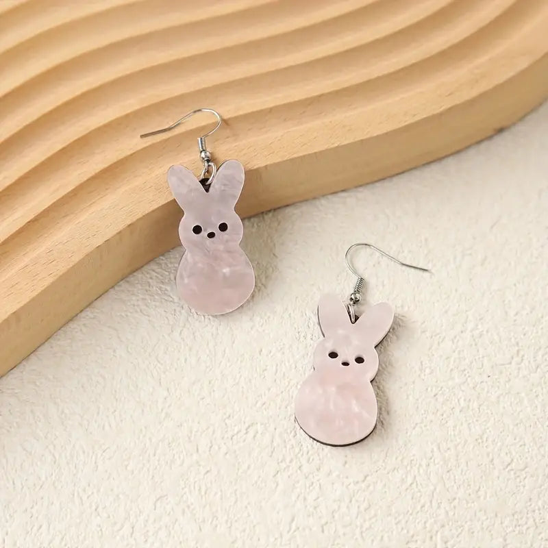 Light Pink Easter Bunny earrings