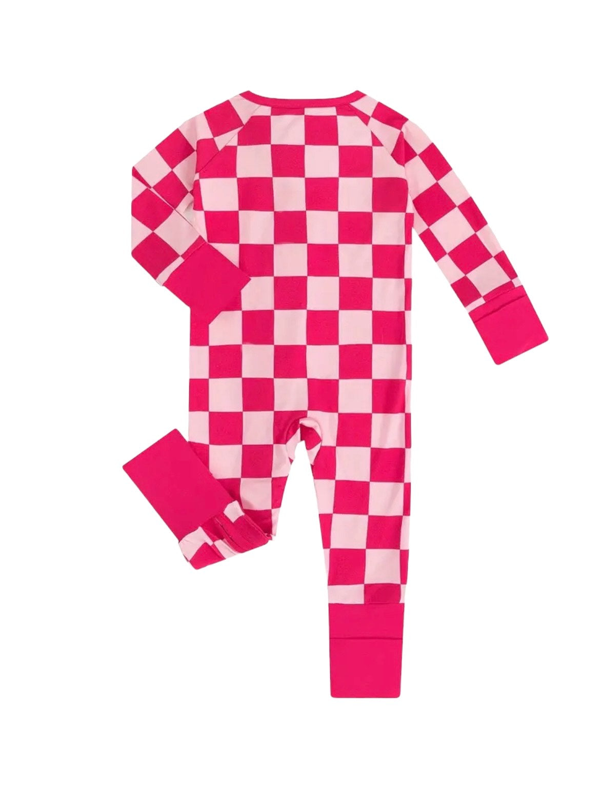 Pink Checkered Bamboo Jammies