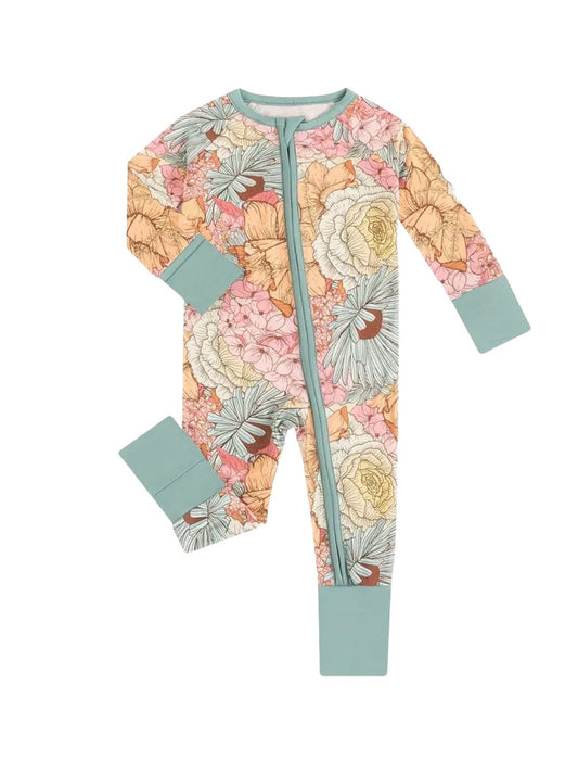 Neutral Floral Bamboo Jammies