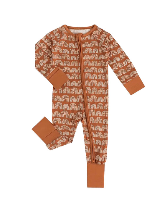 Rust Rainbow Bamboo Jammies