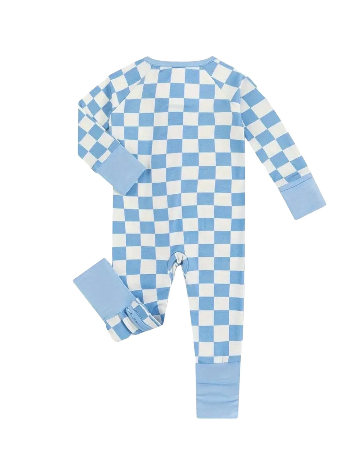 Blue Checkered Bamboo Jammies