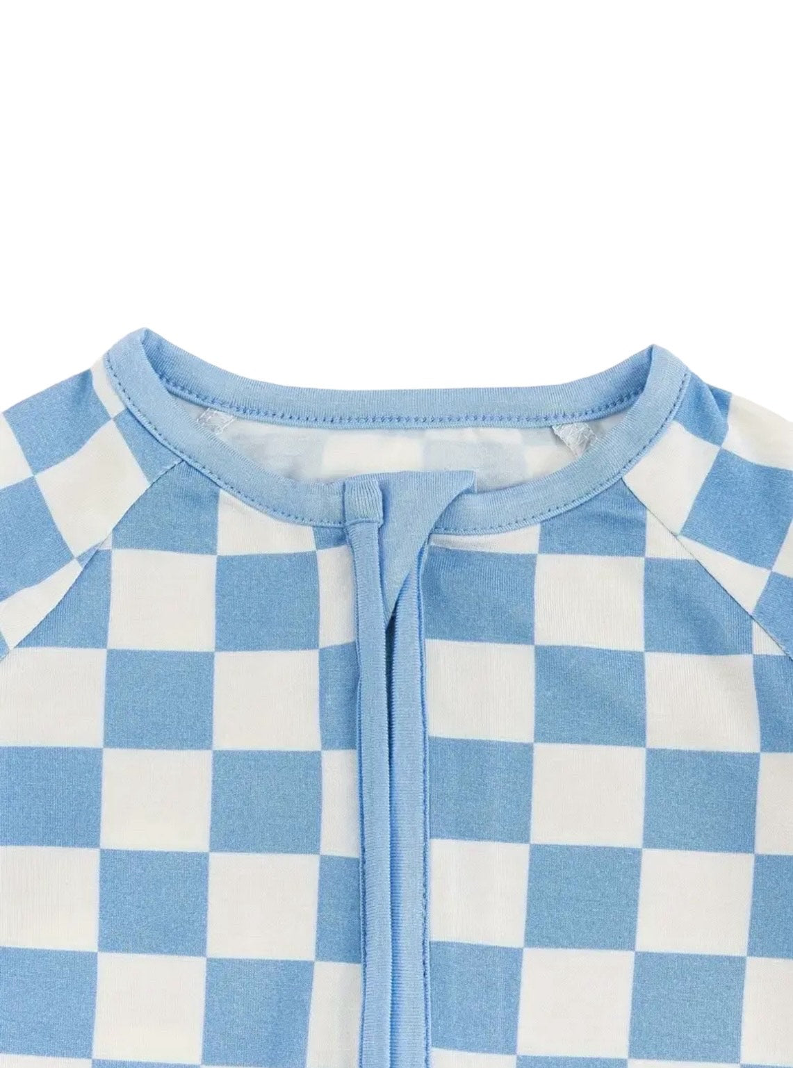 Blue Checkered Bamboo Jammies