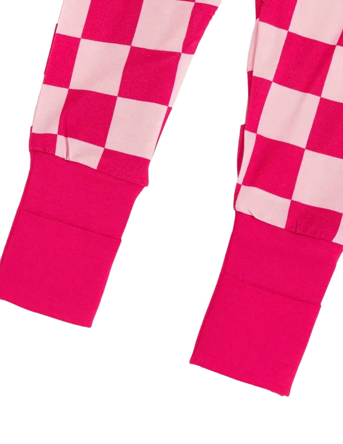 Pink Checkered Bamboo Jammies