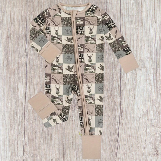 Hunter + Camo Bamboo Zippy